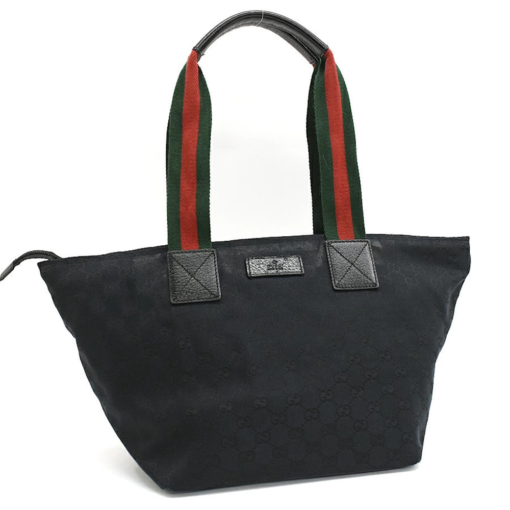 Gucci Tote Bag Handbag GG Canvas Sherry Web